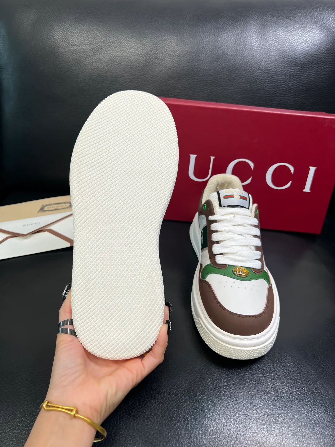Men's shoes 💰780 Gucci high quality top crafts Gucci counter new original factory configuration, imported cowhide fabric from Italy, imported cowhide lining, breathable and comfortable, sole: original factory special supply original sole super comfortable, original factory and single goods, welcome to compare, code number 38-44 (customized 45)